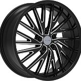 ELure 053 Gloss Black Milled 5 Lug Wheel